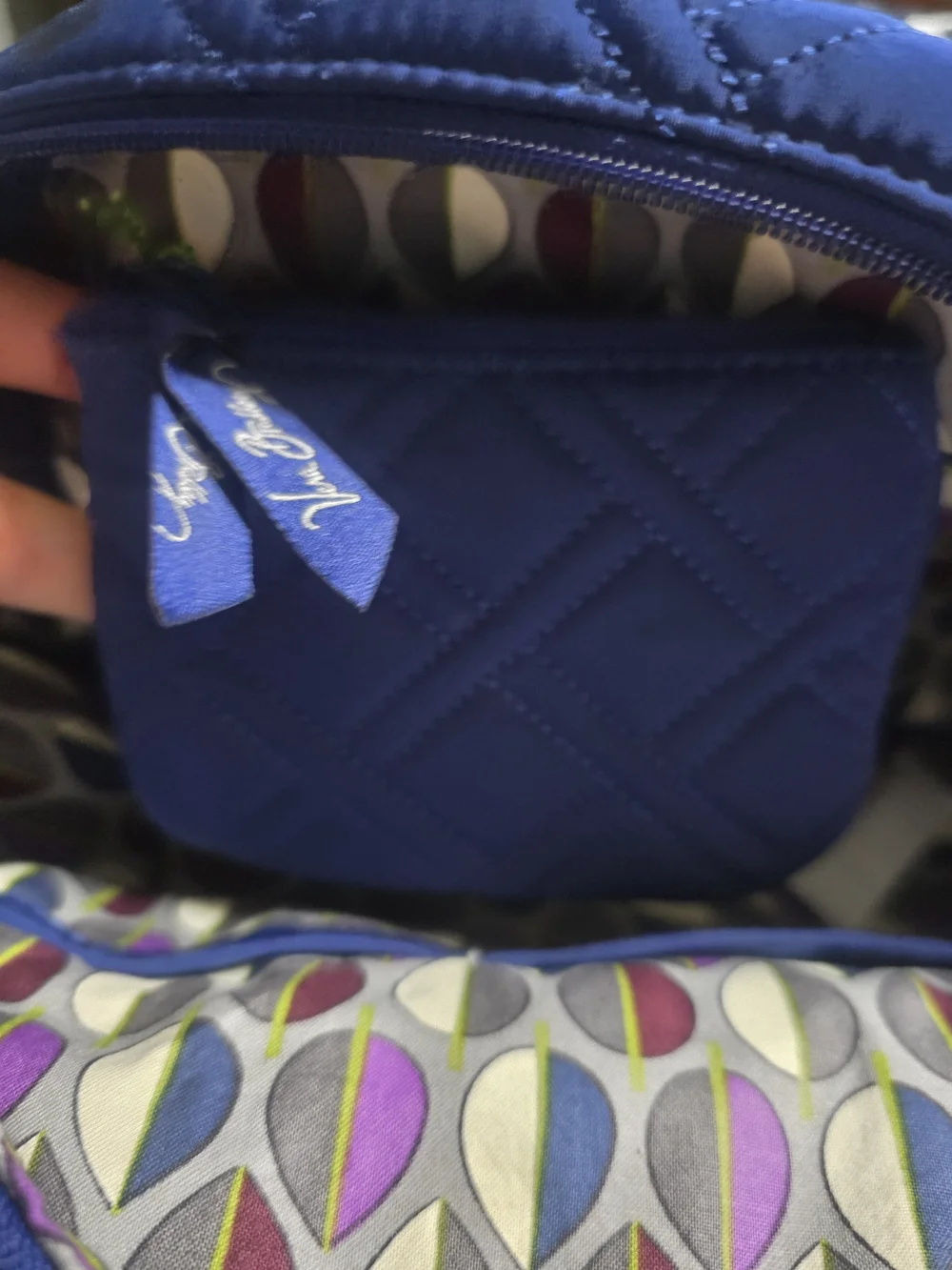 Quilted Blue Tote Handbag - Vera Bradley